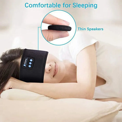 Fone Bluetooth Earphones Sports Sleeping Headband Elastic Wireless Headphones Music Eye Mask Wireless Bluetooth Headset Headband